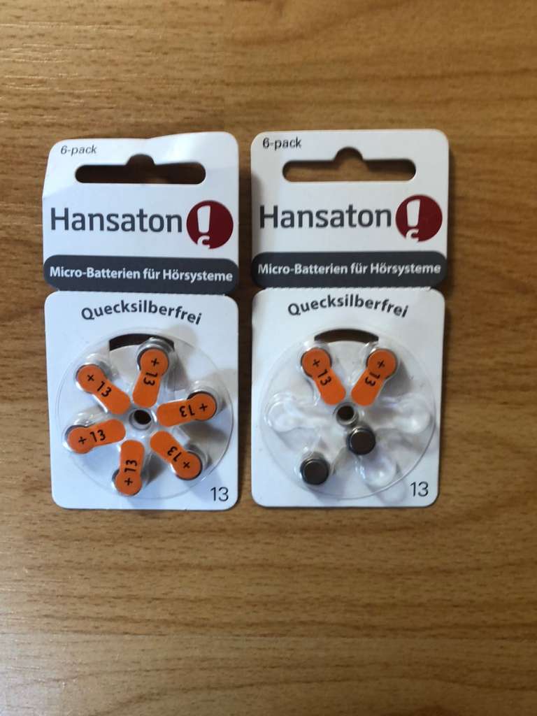 Hansaton Micro Batterien für Hörgeräte