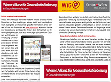 selpers im Wiener Allianz fuer Gesundheitsfoerderung Newsletter Dezember 2017